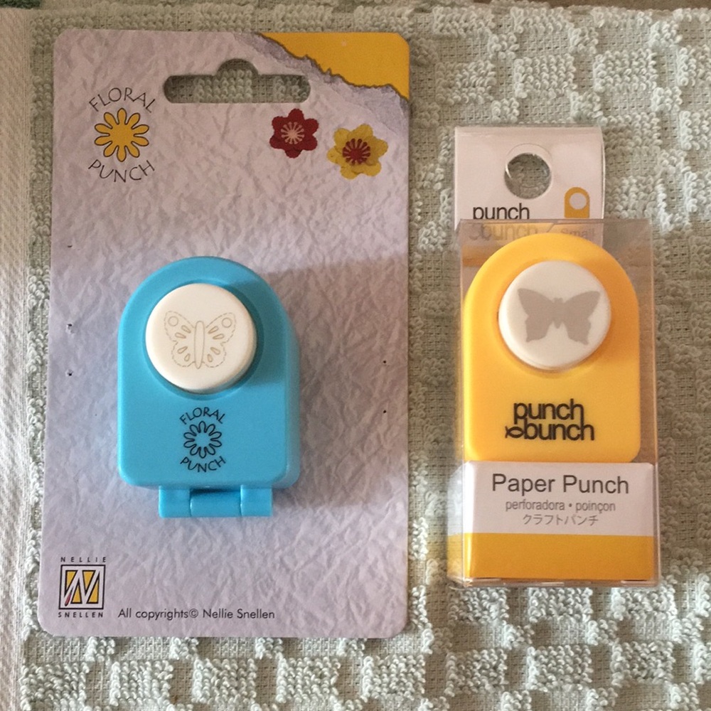 Floral Punch Set - Blue and Yellow